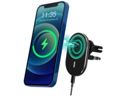 Carregador Sem Carro para iPhone 12 Pro/10/12 Pro Max/12/12 Mini/7 YIZHOOD Magnética Preto