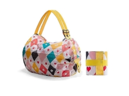 Bolsa de Praia com Sacolas de Compras Leves, Bolsa de Transporte Dobrável em Nylon Preto. GOKOCO
