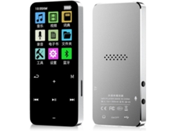Reprodutor de MP3/MP4 de 8 GB, tela Bluetooth de 4,2 polegadas, Bluetooth 4.2, portátil, rádio FM, entrada Hi-Fi de 1,8 mm, livro