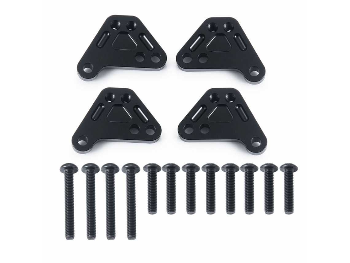 4pcs Torre De Amortecedor Elevada De Alumínio Para Carro Rc Traxxas Maxx2.0 1/10 Dianteira E Traseira