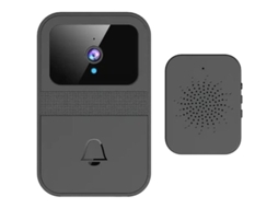 Lurelia Videoporteiro Inteligente, Wi-fi, Sem Fios, Preto, Monitorização Remota