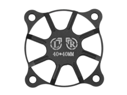 Capa de Ventoinha de Resfriamento 40x40mm Alumínio Preta Rc