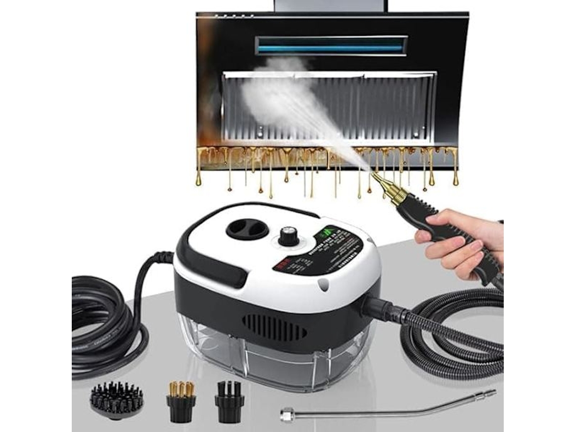 Limpador a Vapor 2500 W com 3 Cabeças Escova BRILVIBERA