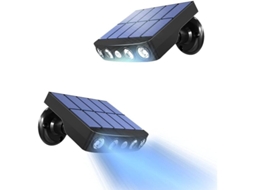 Luzes Solares Exteriores com Sensor de Movimento, 2 Peças | S/MARCA