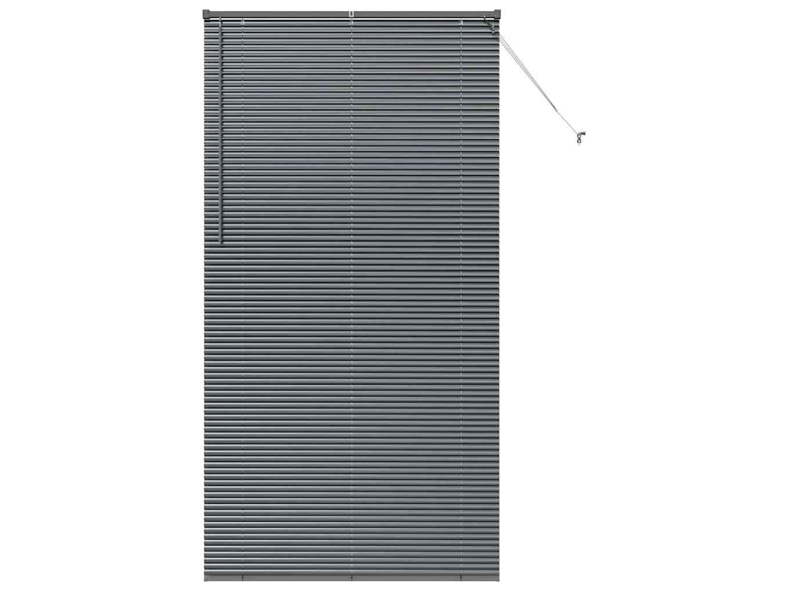 Conjunto 1 Persianas Venecianas Vidaxl Cinzento Alumínio (220 X 110 Cm)
