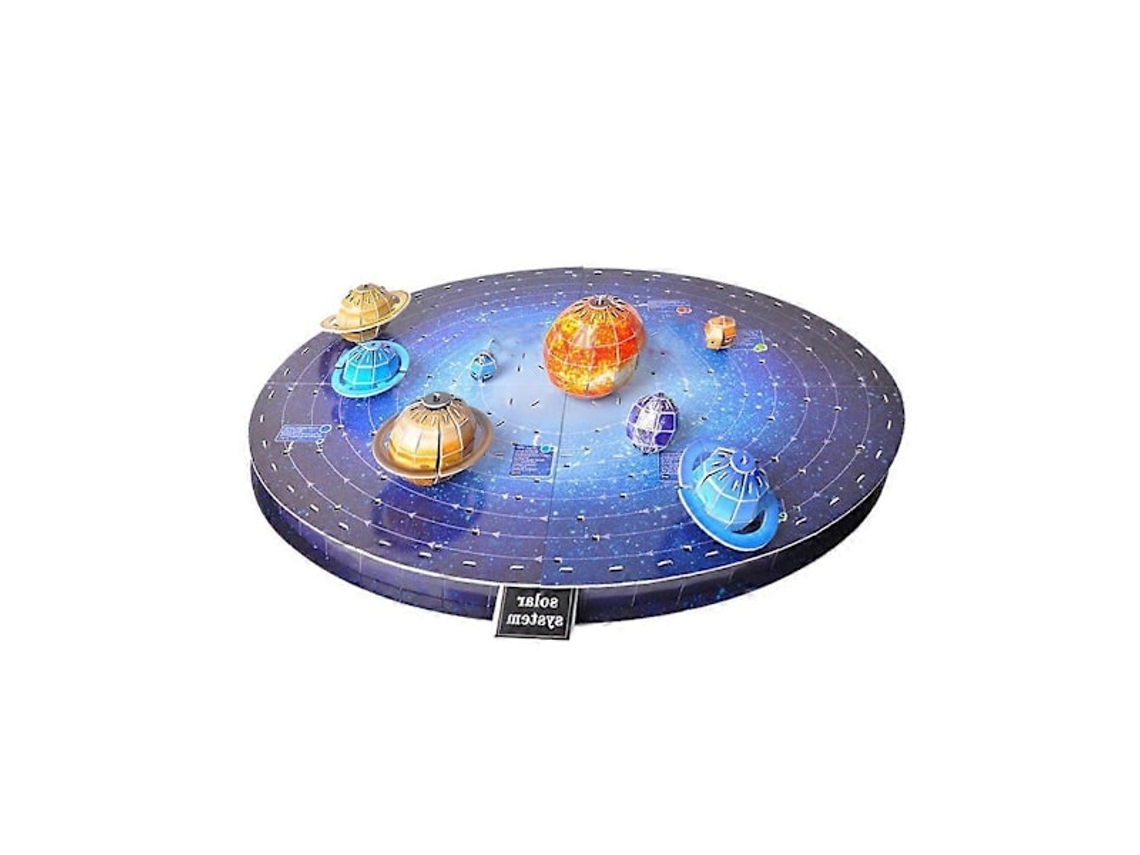 Conjunto De Quebra Cabea Tridimensional 3d Do Sistema Solar, Brinquedo Espacial Com 8 Modelos De Planetas Slowmoose