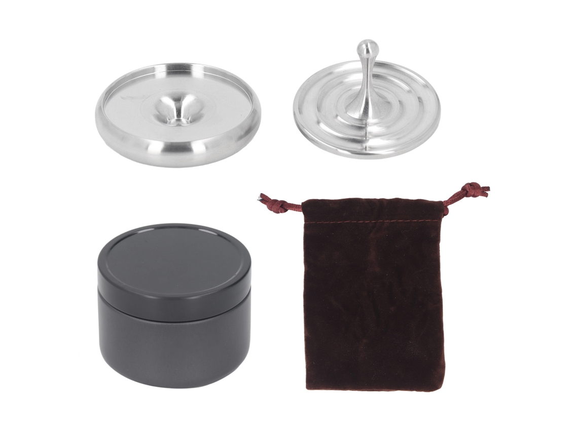 Ats juguete de Trompo Rotatsório de Metal para Aliviar o Estresse Aço Inoxidável com Base para Adultos, Meninos e Meninas