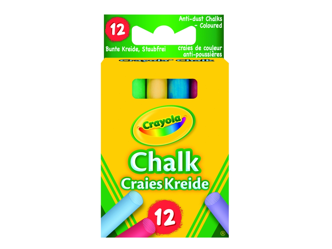 Giz CRAYOLA 12 coloured chalk (Multicor - 12 un)