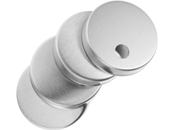 Gatuida Tampas Fuso De Vaso Sanitário 2-pares Redondas Metal Em Aço Inoxidável Assento Acessórios Decorativos