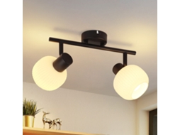 Nettlife Focos De Teto Preto E14 Em Vidro Vintage Para Interior