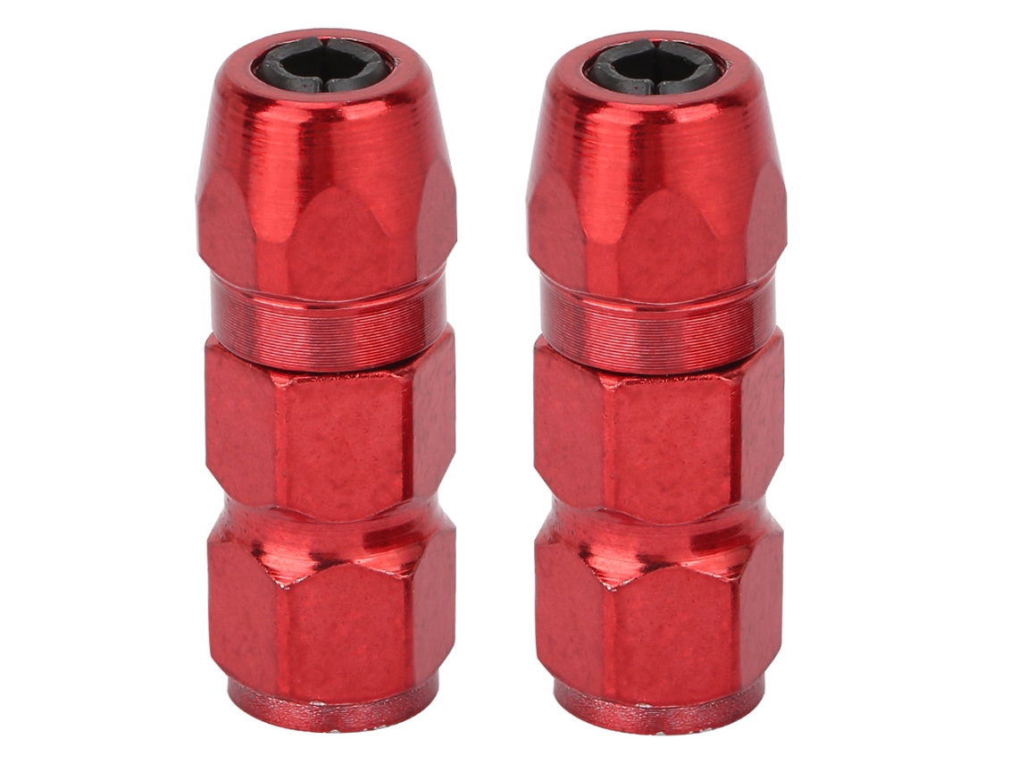 2 Peças De Bico Plano De Graxa Para Pistola De Graxa, Acessórios De Lubrificação (vermelho)