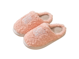 Chinelos de Pelúcia Antiderrapante Fofo Fluffy com Sola Grossa Quente para Inverno ROSA 38 39 | S/MARCA