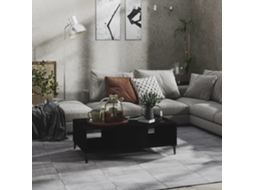 Vidaxl Mesa De Centro 103,5x60x35 Cm Derivados De Madeira Preto