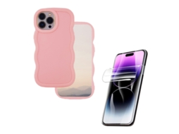 Película de Ecrã Sweetcandy Cleartpu para iPhone 16 Plus Rosa