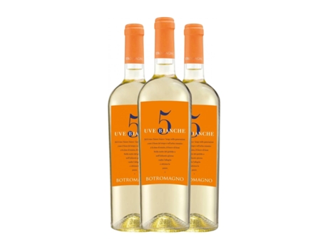 Vinho branco BOTROMAGNO 5 Uve Bianche Puglia (0.75 L - 3 Unidades)