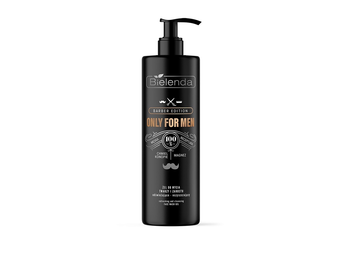 Gel De Limpeza Refrescante E Purificante Barber Edition Bielenda Only For Men, 190g
