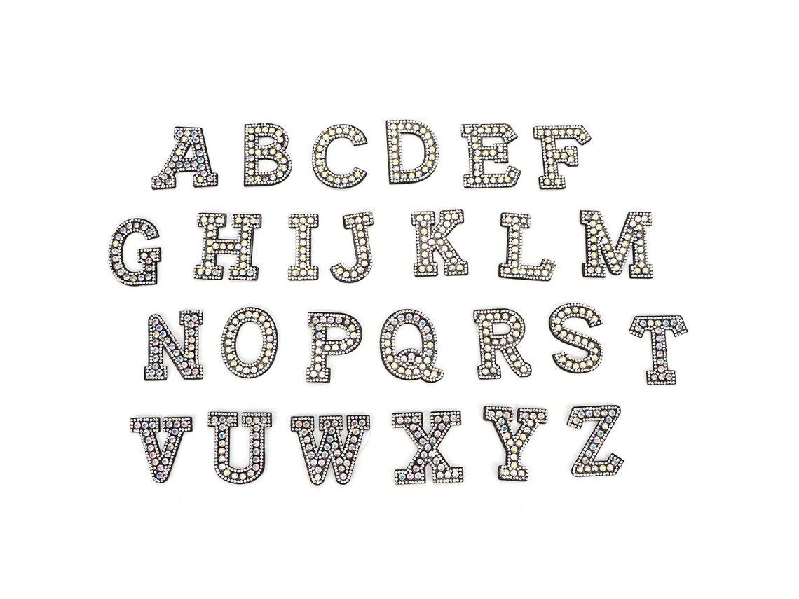 Letras Cristal Esmalte 26 Peças