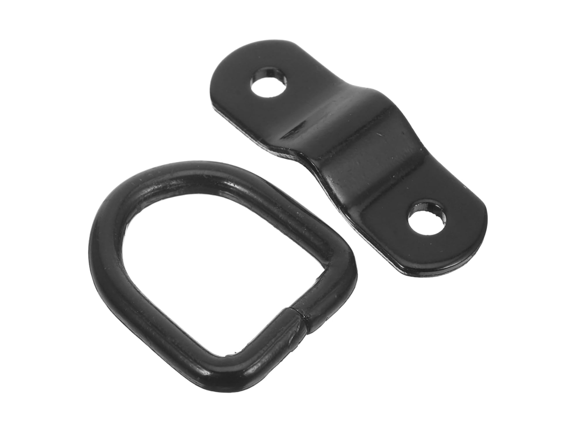 Anel de amarração prático para uso externo em caminhões, com gancho resistente.