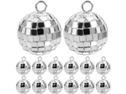 Conjunto De 30 Pingentes De Bola De Discoteca Diy, Mini Decoração Retrô
