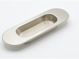 Puxador HARDWAREXCHANGE Oval Embutido em Zamac, 110x36mm, Níquel escovado, pacote de 25