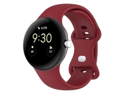 Pulseira De Silicone De Cor Sólida Para Google Pixel Watch 2