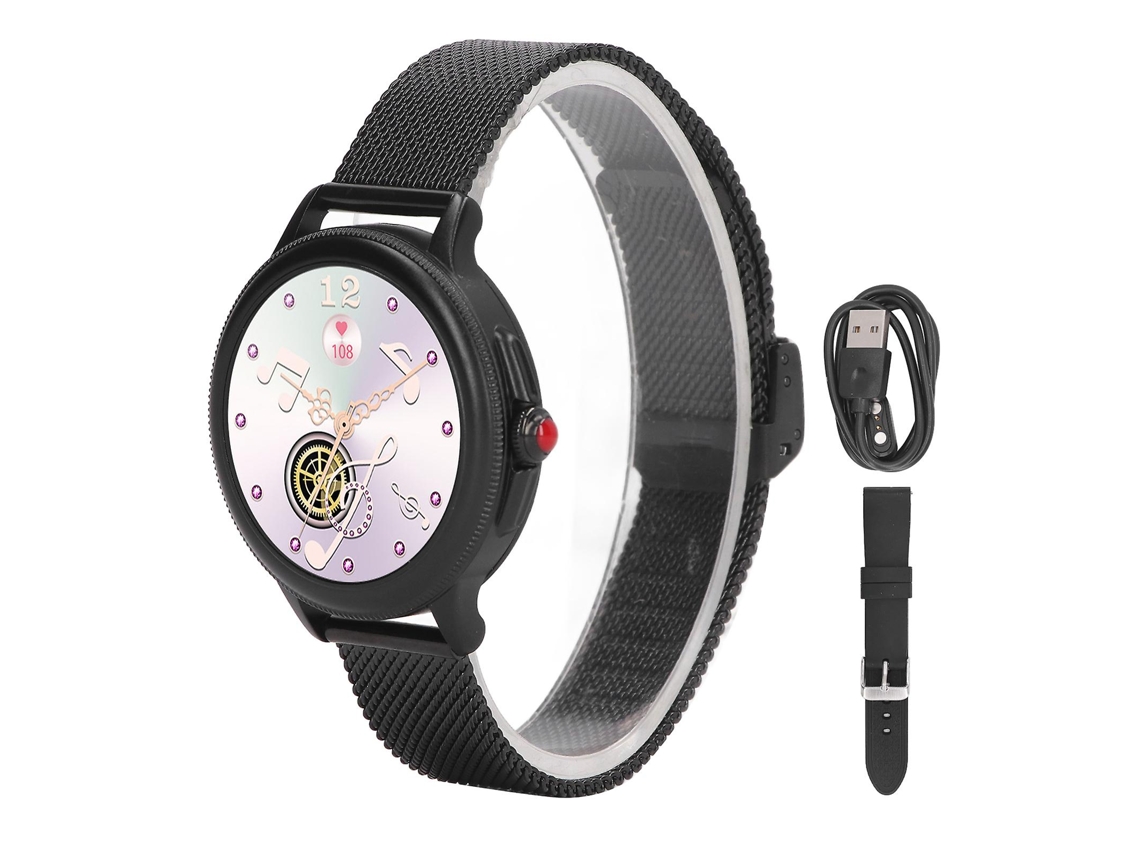 Relógio inteligente Bluetooth CF96 com chamadas, lembretes menstruais, mensagens e música Ly Ebike