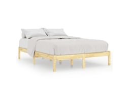 Estrutura de Cama 140x200 Cm Pinho Maciço MAISON EXCLUSIVE