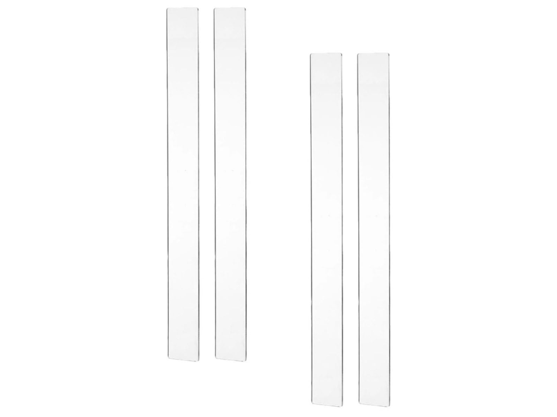 Régua De Medição Genérica Em Acrílico, 2 Pares, 3x29, 5x0, 5cm E 3x29, 5x0, 3cm, Guia De Nivelamento Reutilizável Para