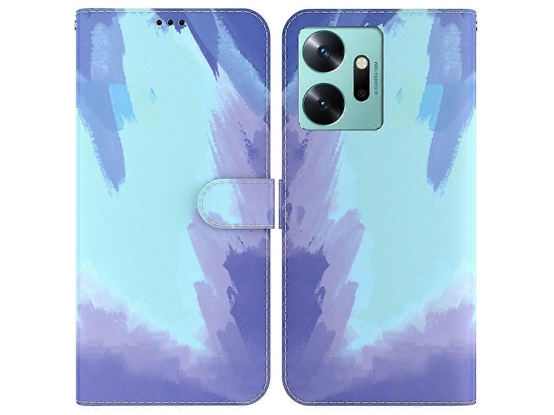 Capa De Celular Flip Em Couro Com Estampa Aquarela Para Infinix Zero 20