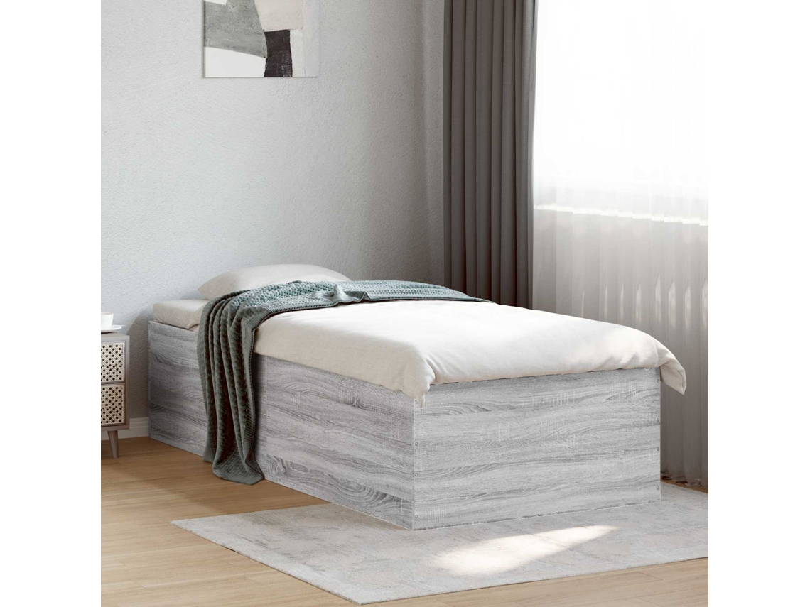 Vidaxl Estrado De Cama Sonoma Cinzento 80 X 200 Cm