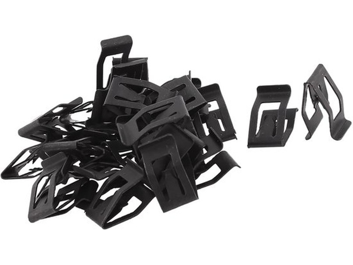 Peças De Fixação - Clip Para Painel 8 Mm - Preto - 30 Unidades - Apropriado Para Motocicletas/autos/caminhões - Parafusos - Comprimento Do Furo 17 Mm