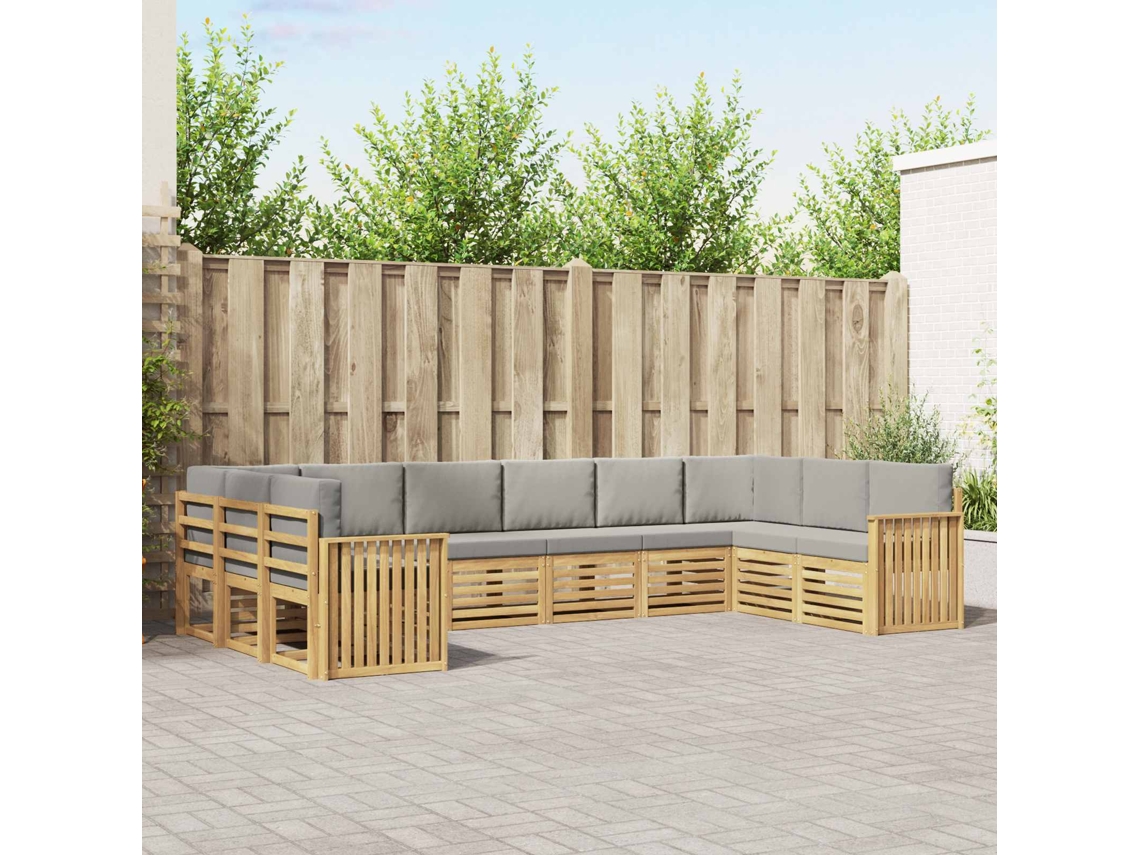 Vidaxl Conjunto De Sofás Para Exterior 10 Unid. Poliéster