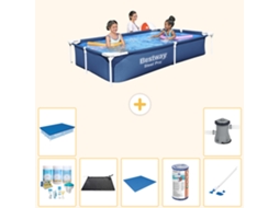 Bestway Piscina Bestway Steel Pro Retangular - 221x150x43 Cm - 8-peças S22210