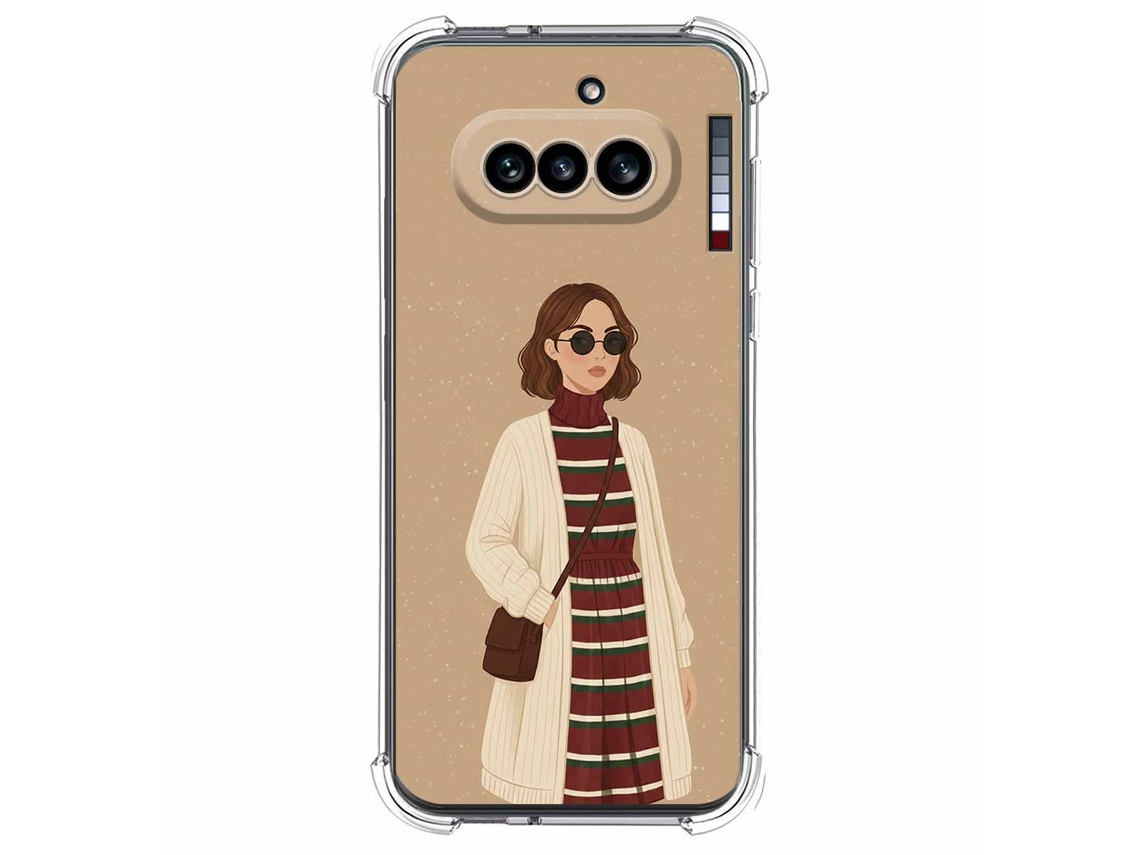 Capa Tumundosmartphone De Silicone À Prova De Choque Para Nothing Phone 4a 5g Design Feminino Com 9 Desenhos