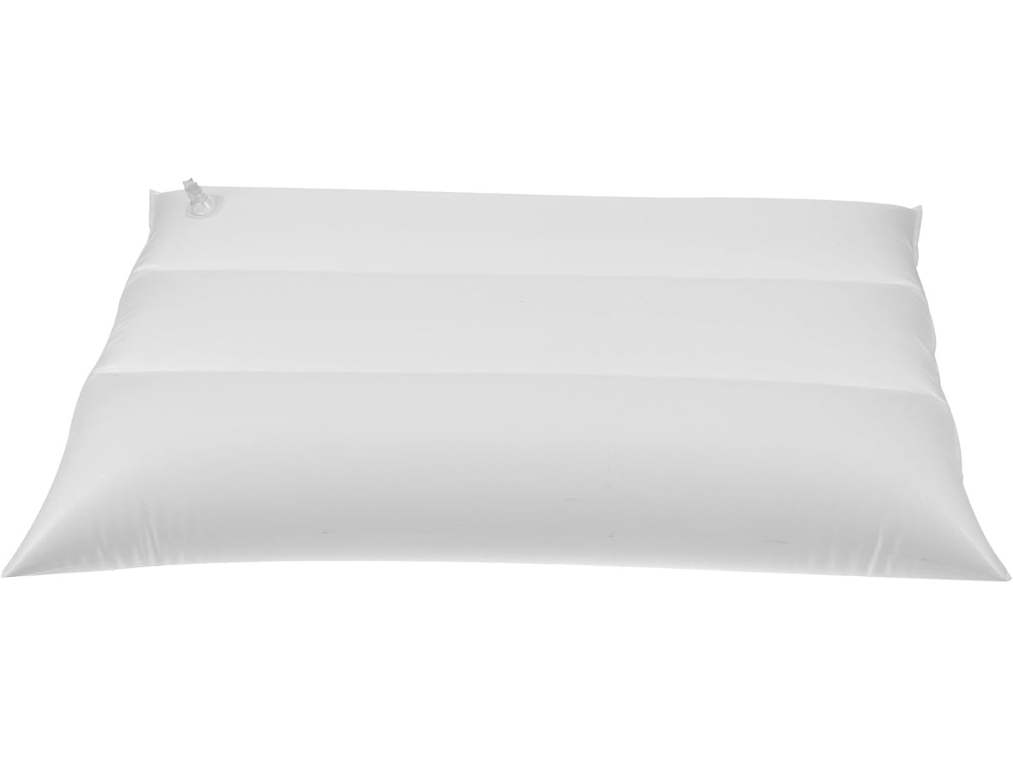 Travesseiro Inflável de Viagem em Pvc Branco. Portátil e Fácil Limpar, Ideal para Apoiar as CHABERLU