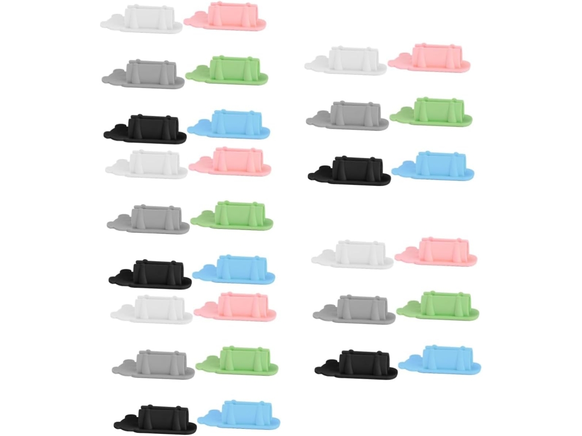 Porta Canetas Autoadesivo De Silicone Mesa, Preto, Cinza, Rosa, Azul E Verde, Lápis E Canetas, Design Compacto