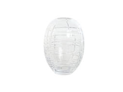 Vaso de vidro moderno transparente Home Esprit 12 x 12 x 17 cm