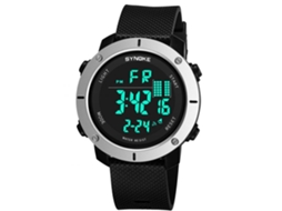 Reloj Electrónico De Pulsera Fashion Simple Multifuncional Synoke (negro, Plata)