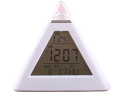Despertador De Cabeceira, Despertador Digital Led Com 7 Cores Variáveis, Visor De Hora E Temperatura, Luz Noturna