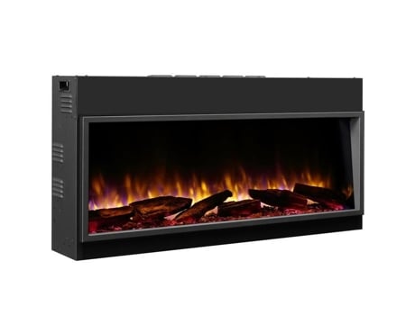 Lareira elétrica embutida Balderia Amazona 44, aquecimento de 2000 W