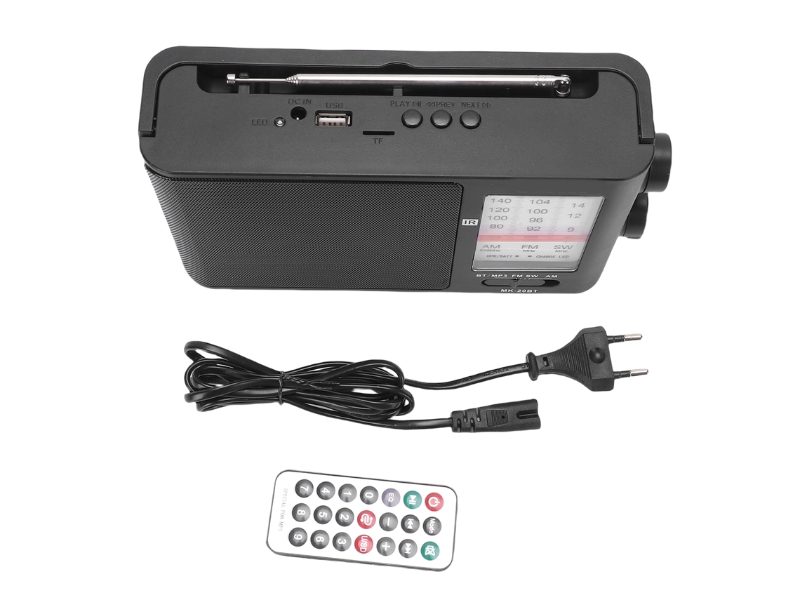 Rádio Portátil Am Fm Sw com Alto falante Bluetooth LAXISCREED