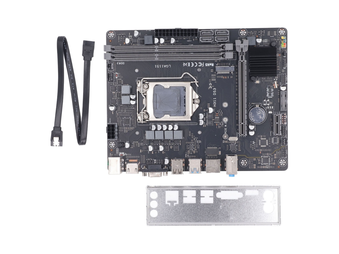 Placa-mãe Ddr3 Lga 1151 Canais Duplos Pcie X16 Sata3.0 Usb2.0/3.0 Computador De Mineração De Mesa