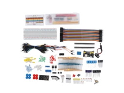 Kit de Componentes Eletrônicos: Módulo de Potência, Resistências, Capacitores, Transistores e Cabos