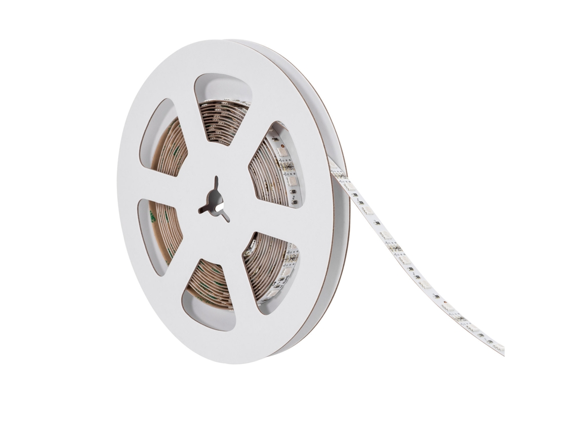 Fita Led Rgb 12V Dc Smd5050 60Led/M 5M Ip20 Largura 10Mm Corte 5Cm Rgb LEDKIA