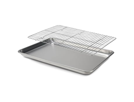 Conjunto de Assadeira 13 x 18 Polegadas Bancos com Grelha de Resfriamento Folhas de Assadeira para Forno para Cozinhar Chef Xadrez