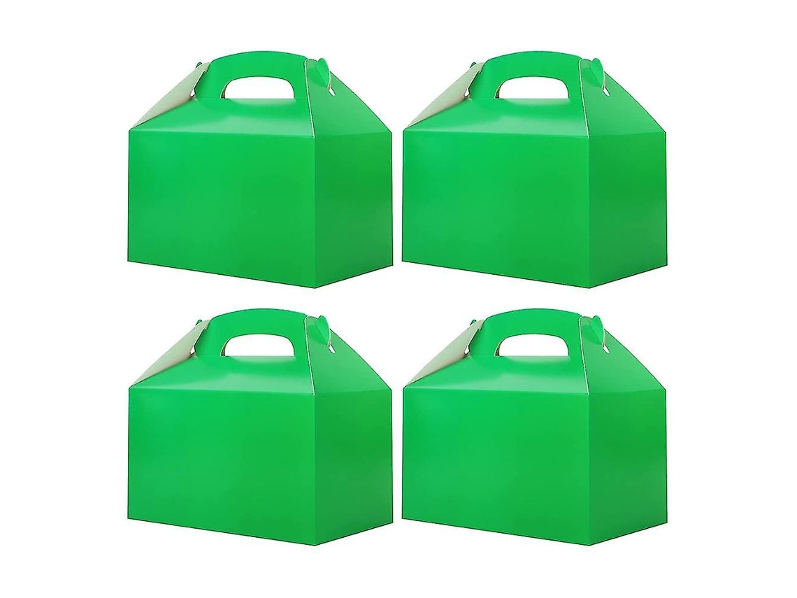50 Caixas Brancas Para Lembrancinhas De Festa, Caixas De Doces Com Alça, Sacolas De Papel Para Biscoitos, Modelo Gable B Hengjian