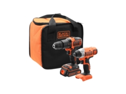 Conjunto Chave de Fenda 18v 1x1.5ah Bolsa BLACK+DECKER