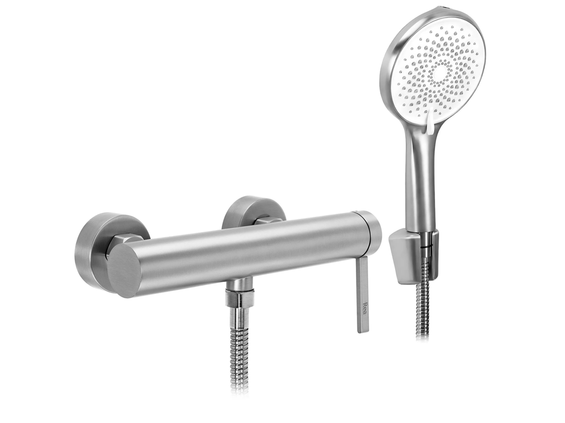 Grifo de Ducha REA Rivo Brush Nickel 10 X 15 X 10 Cm