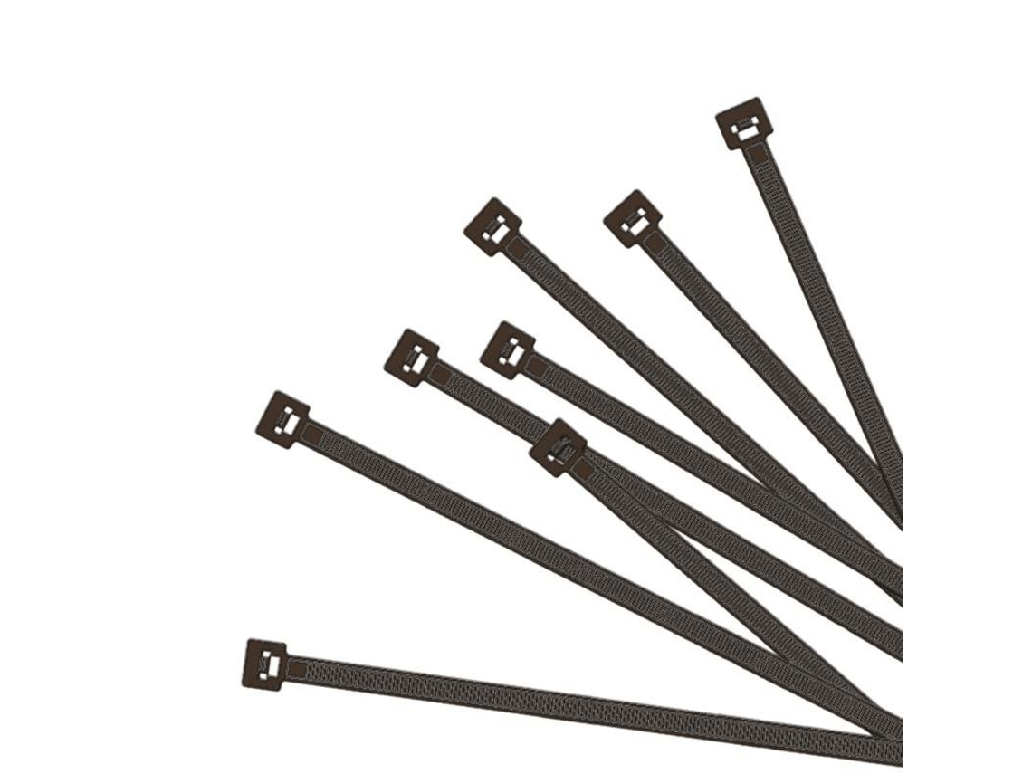 Abraçadeiras De Nylon 200x3,5mm, Pacote Com 100 Unidades, Pretas-aquaforge