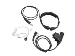 HURRISE Fone de Ouvido para Microfone Fones de Ouvido Telescópicos para Garganta com Rádio 2 Vias com U94 Ptt Para